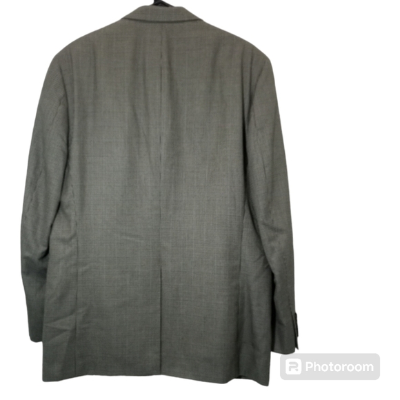 Ralph Lauren LRL Black Gray Micro Houndstooth Blazer Sports Coat Size 44L - Picture 10 of 16